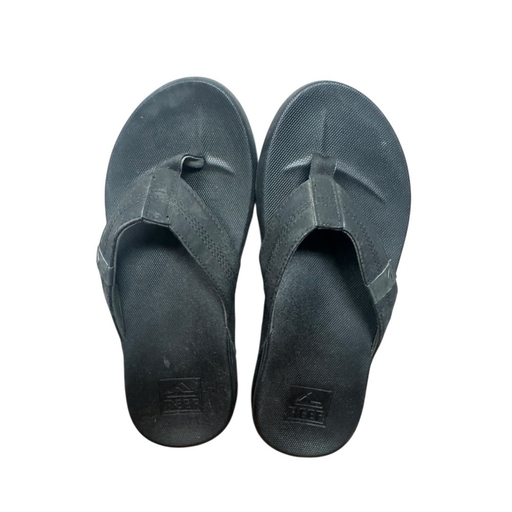 Reef Black Cushion Phantom Sandals Thong Size 8